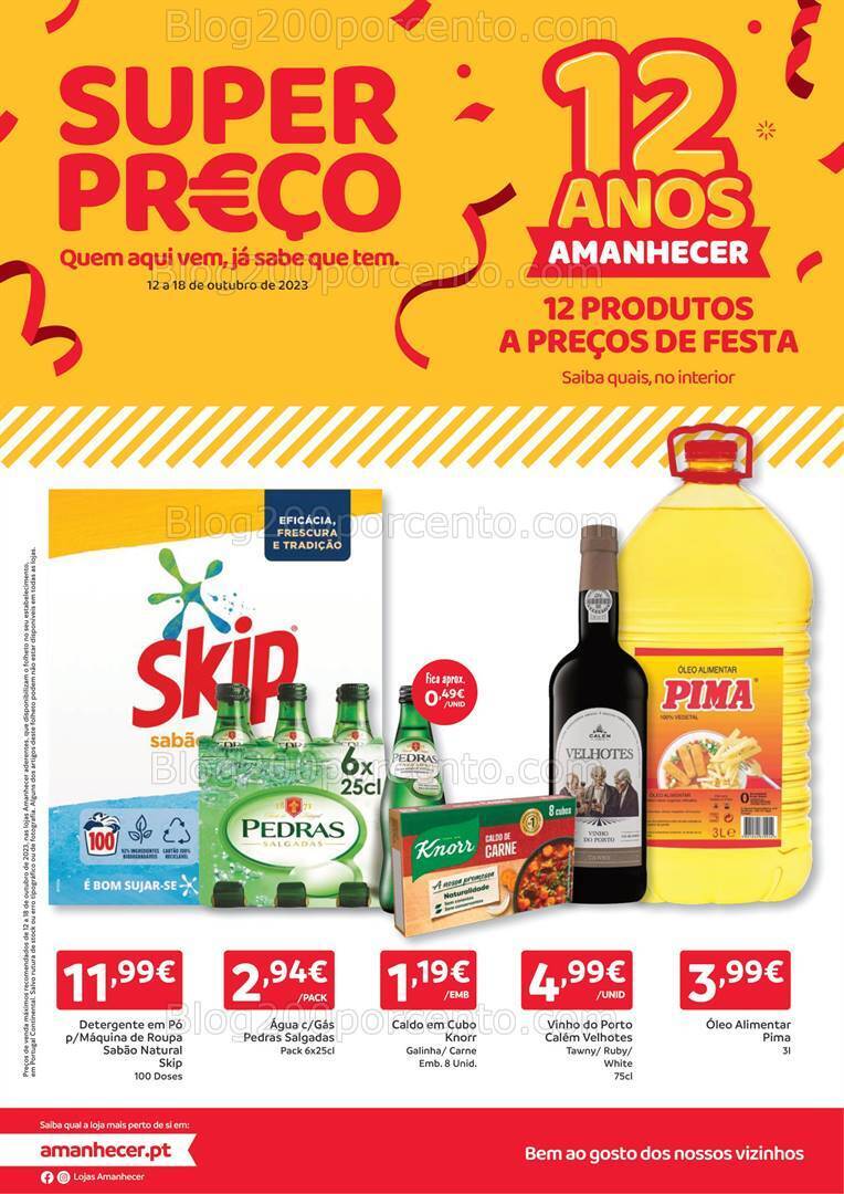 Antevisão Folheto AMANHECER Promoções de 12 a 18 outubro