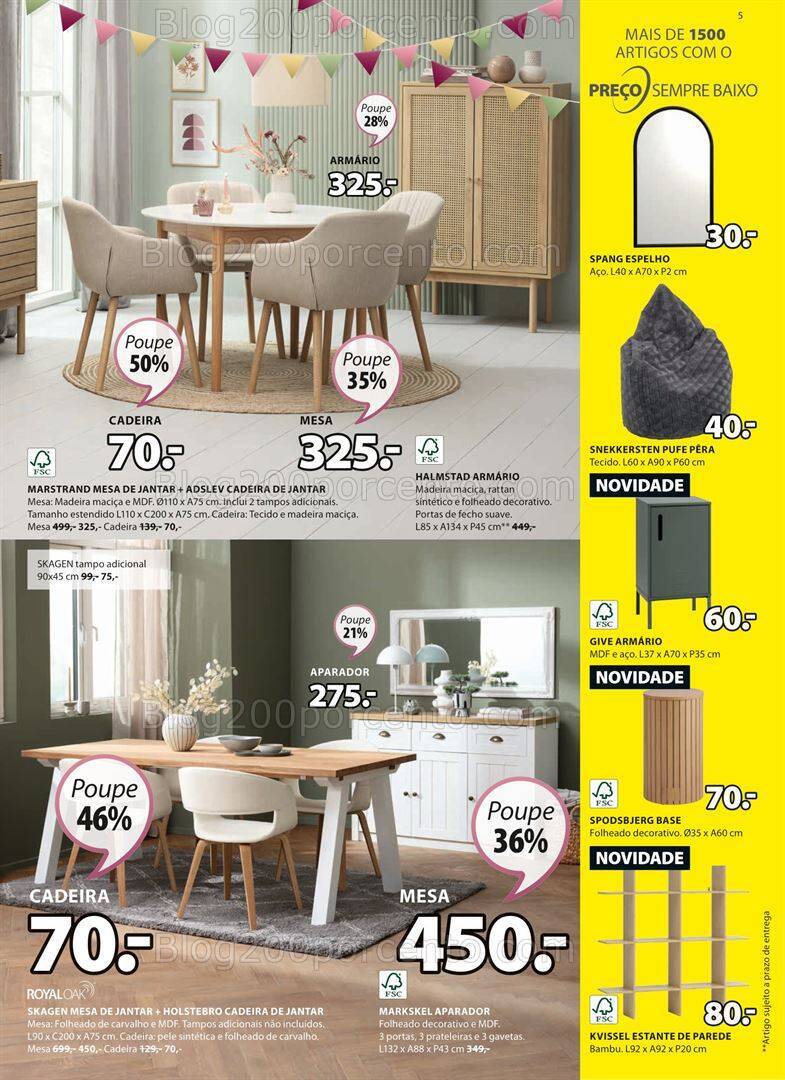 Antevisão Folheto JYSK Promoções de 5 a 18 outubro