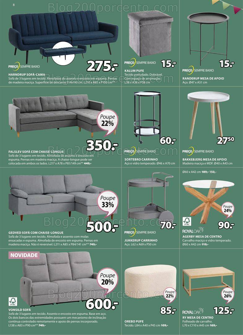 Antevisão Folheto JYSK Promoções de 5 a 18 outubro