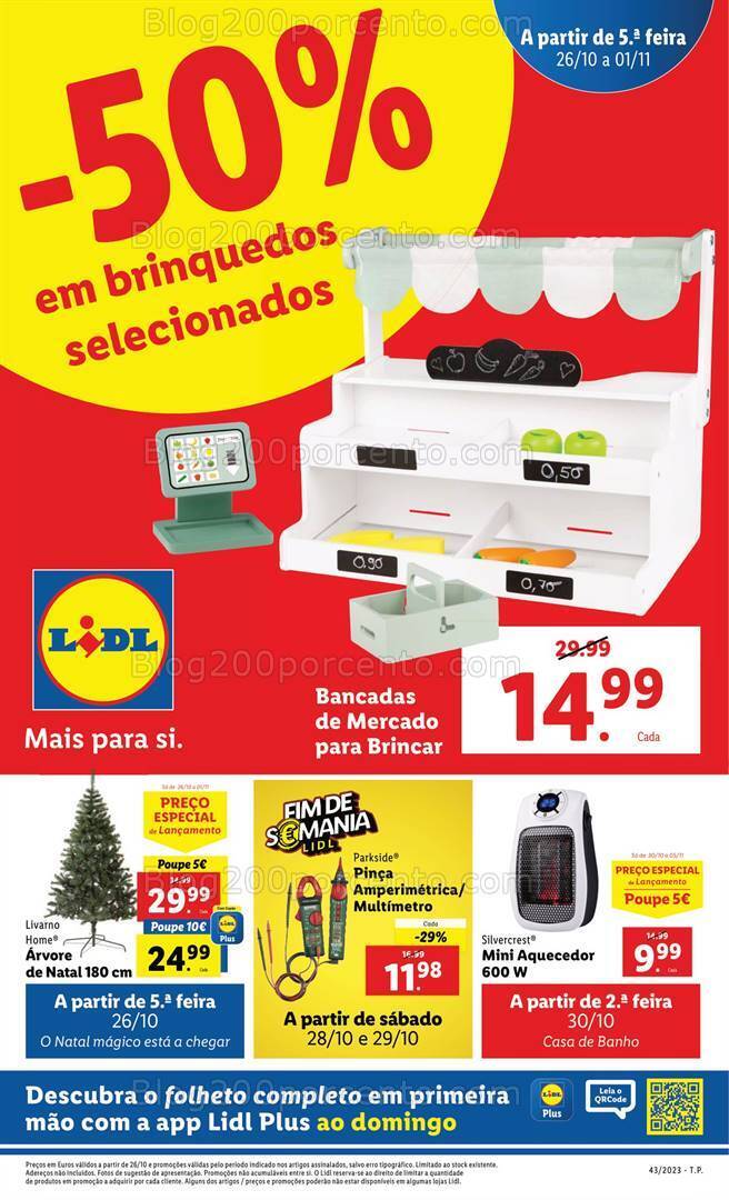 Antevisão Folheto LIDL Bazar Promoções de 26 outubro a 1 novembro