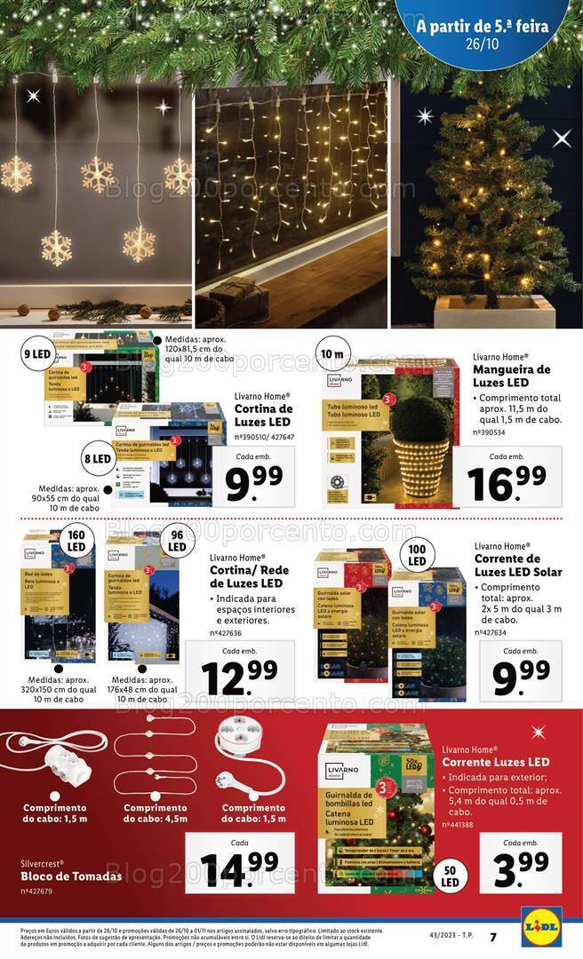 Antevisão Folheto LIDL Natal Promoções de 26 outubro a 1 novembro
