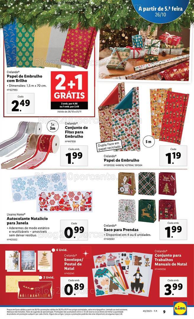 Antevisão Folheto LIDL Natal Promoções de 26 outubro a 1 novembro