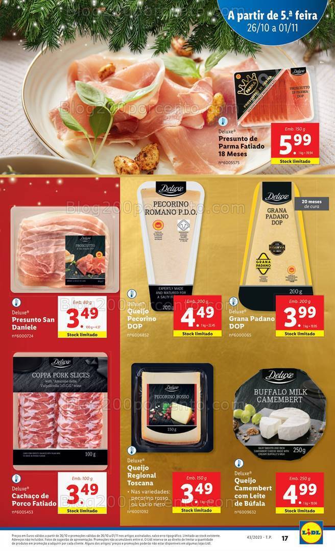 Antevisão Folheto LIDL Natal Promoções de 26 outubro a 1 novembro