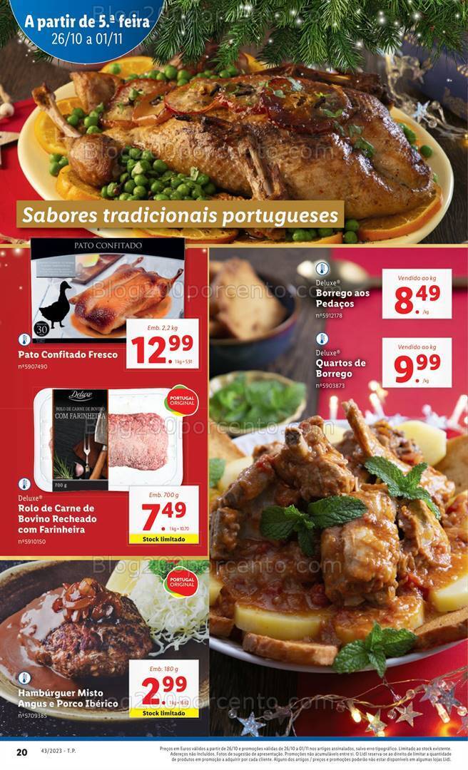 Antevisão Folheto LIDL Natal Promoções de 26 outubro a 1 novembro