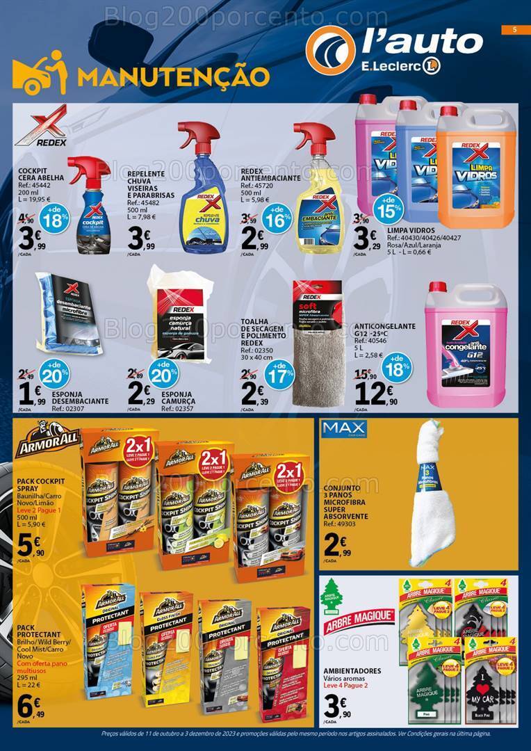 Antevisão Folheto E-LECLERC Auto Promoções de 11 outubro a 3 dezembro