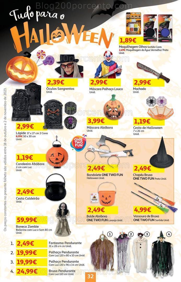 Antevisão Folheto AUCHAN Halloween Promoções de 18 outubro a 2 novembro