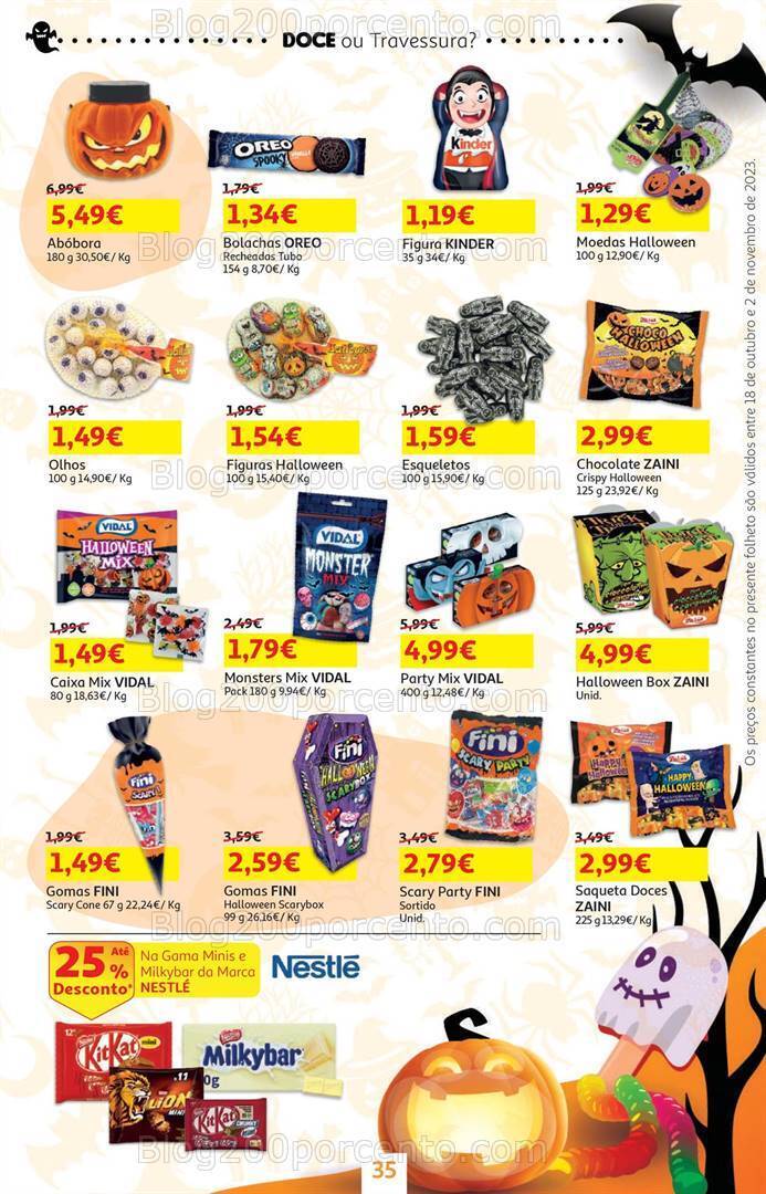 Antevisão Folheto AUCHAN Halloween Promoções de 18 outubro a 2 novembro