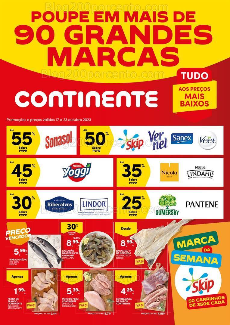 Antevisão Folheto CONTINENTE Promoções de 17 a 23 outubro