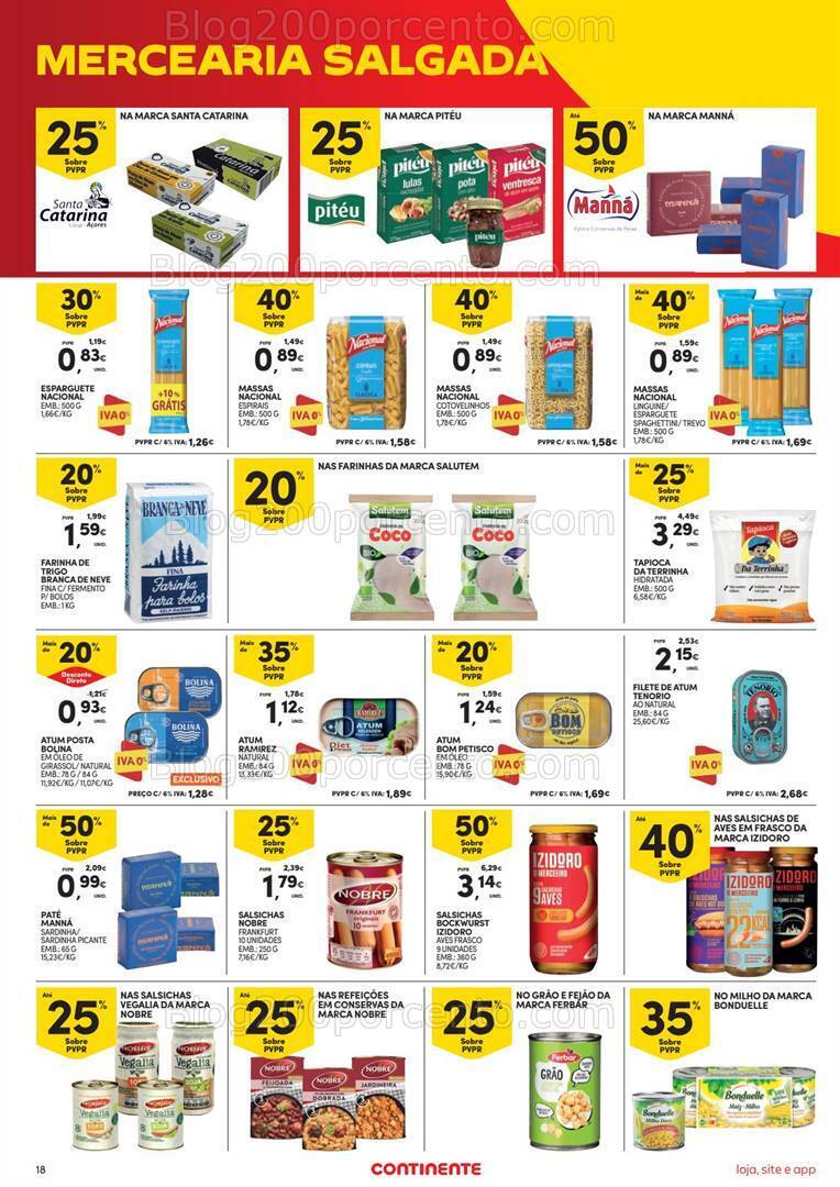 Antevisão Folheto CONTINENTE Promoções de 17 a 23 outubro