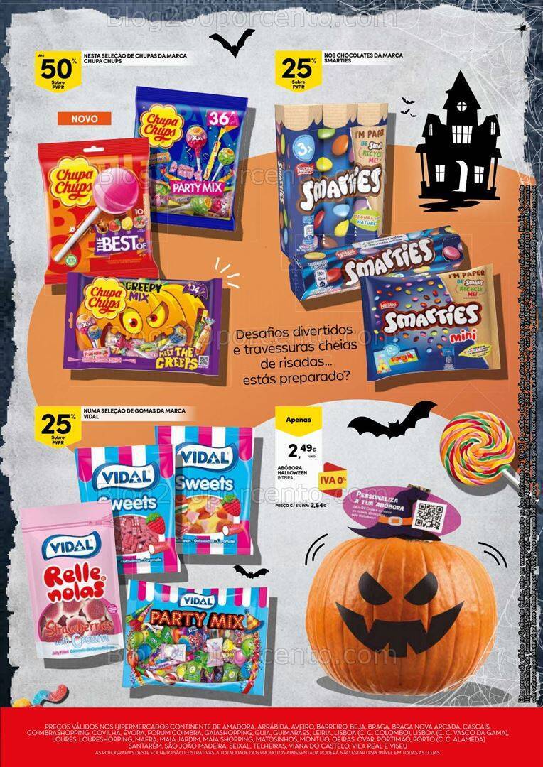 Antevisão Folheto CONTINENTE Halloween Promoções de 10 a 31 outubro