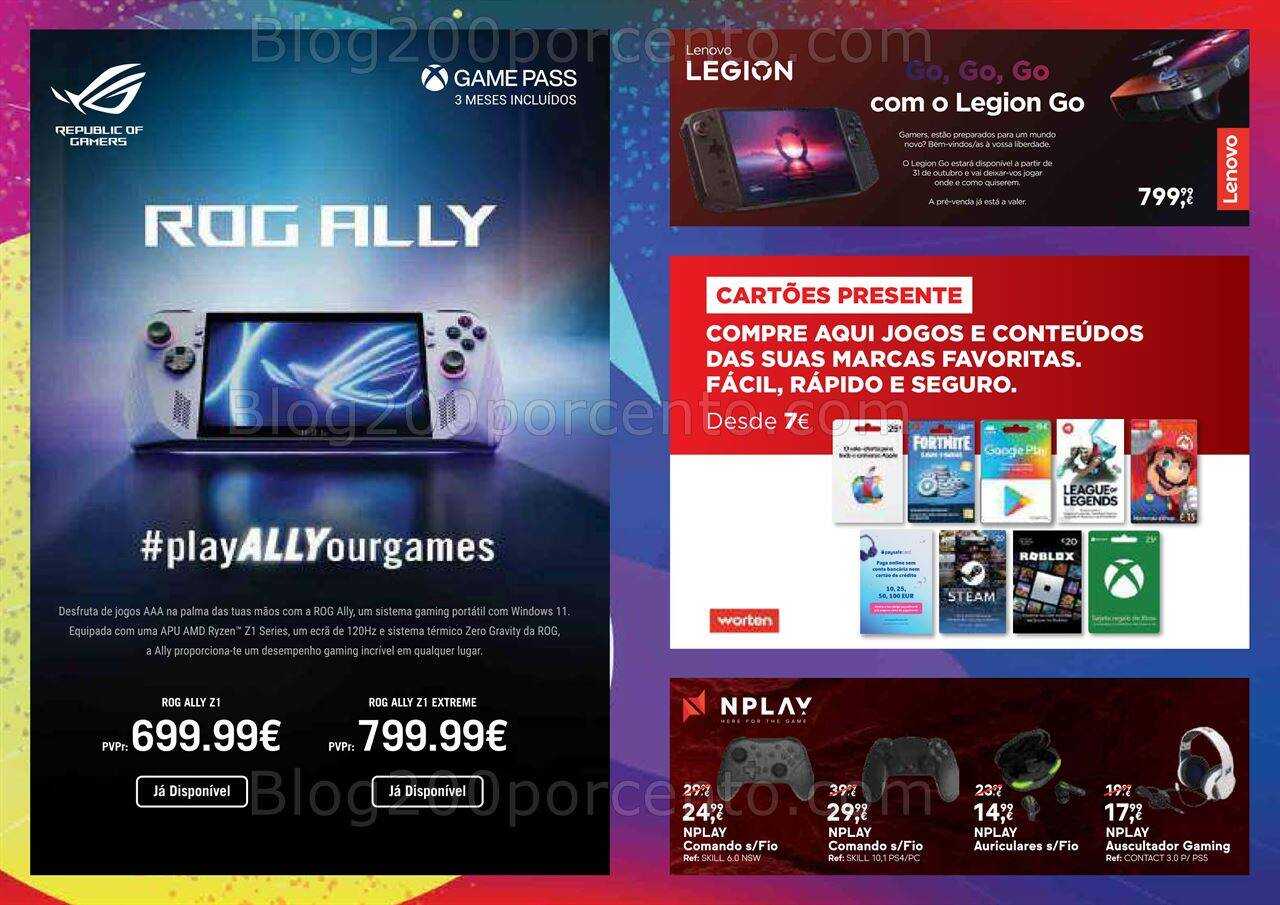 Antevisão Folheto WORTEN Game Ring Promoções de 6 a 23 outubro