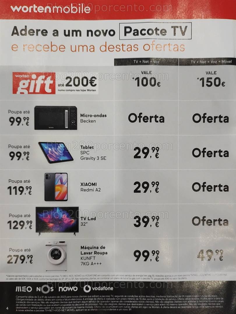Antevisão Folheto WORTEN Mobile Promoções até 31 outubro