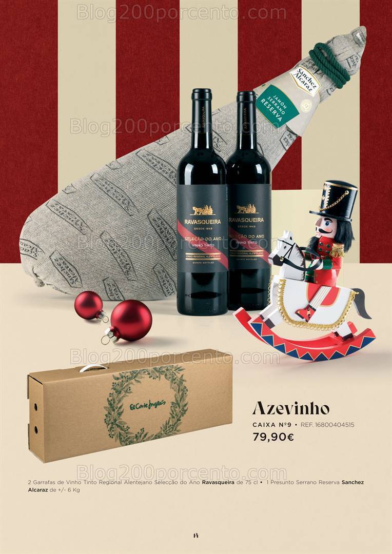 Antevisão Folheto EL CORTE INGLÉS Cabazes de Natal Promoções de 27 outubro a 24 dezembro