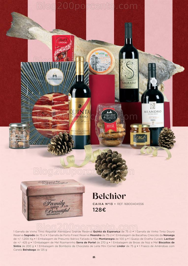 Antevisão Folheto EL CORTE INGLÉS Cabazes de Natal Promoções de 27 outubro a 24 dezembro