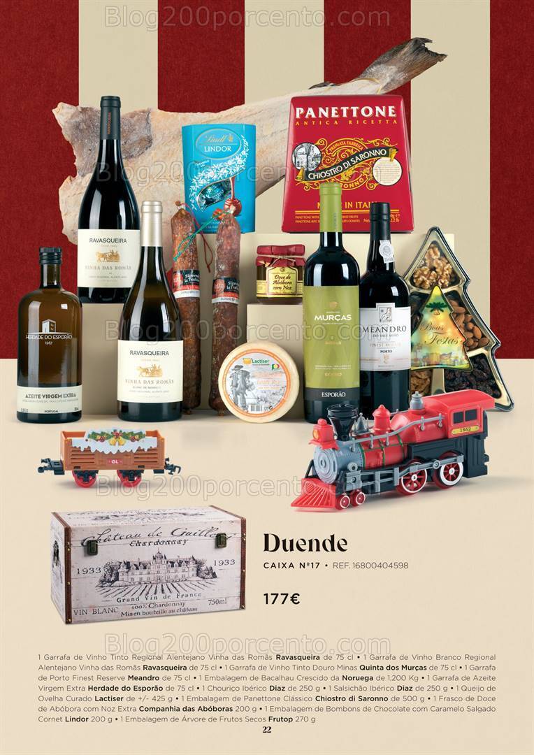 Antevisão Folheto EL CORTE INGLÉS Cabazes de Natal Promoções de 27 outubro a 24 dezembro