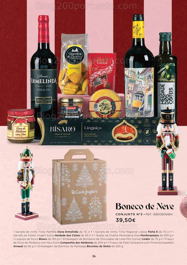 Antevisão Folheto EL CORTE INGLÉS Cabazes de Natal Promoções de 27 outubro a 24 dezembro