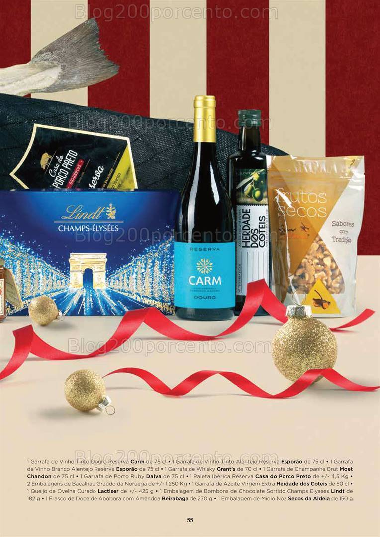 Antevisão Folheto EL CORTE INGLÉS Cabazes de Natal Promoções de 27 outubro a 24 dezembro