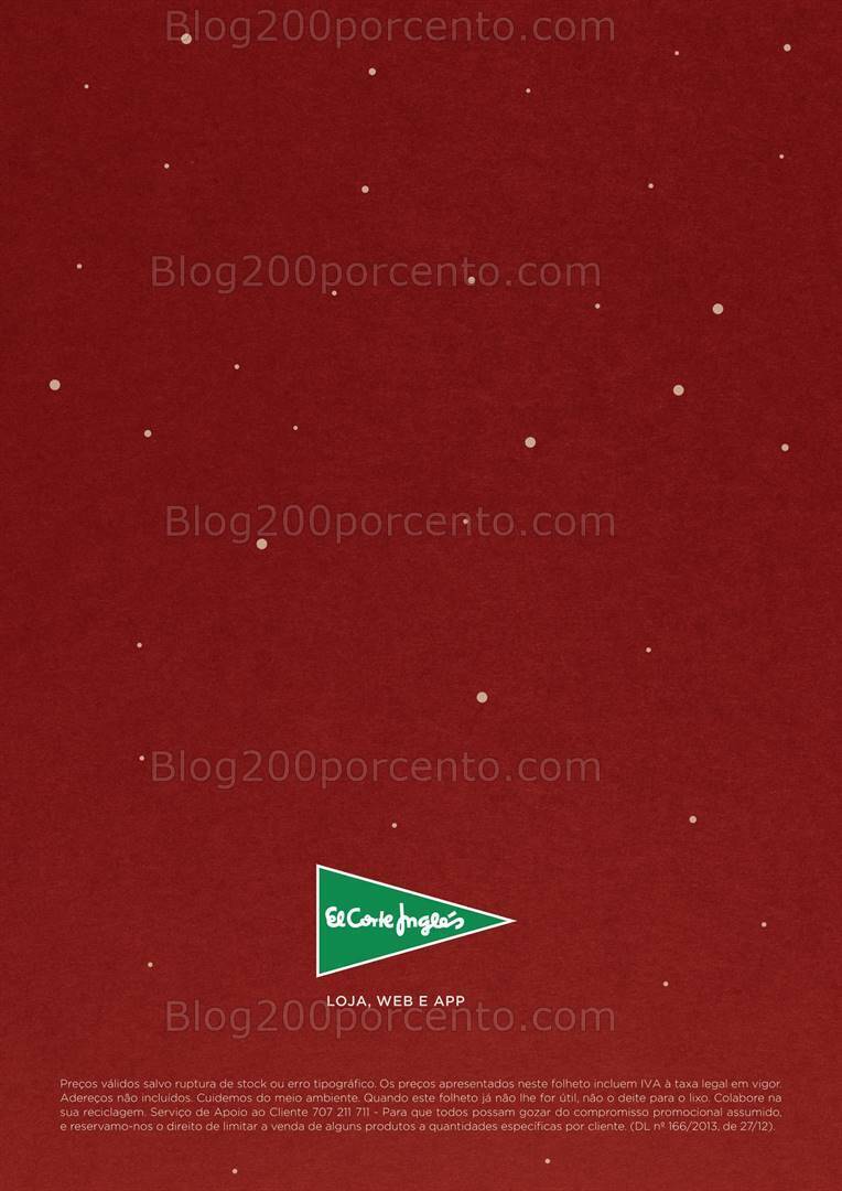 Antevisão Folheto EL CORTE INGLÉS Cabazes de Natal Promoções de 27 outubro a 24 dezembro