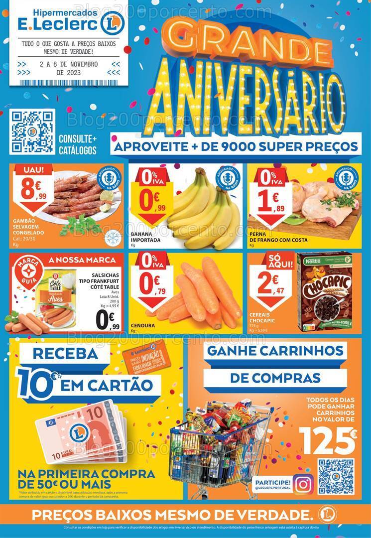 Antevisão Folheto E-LECLERC Promoções de 2 a 8 novembro