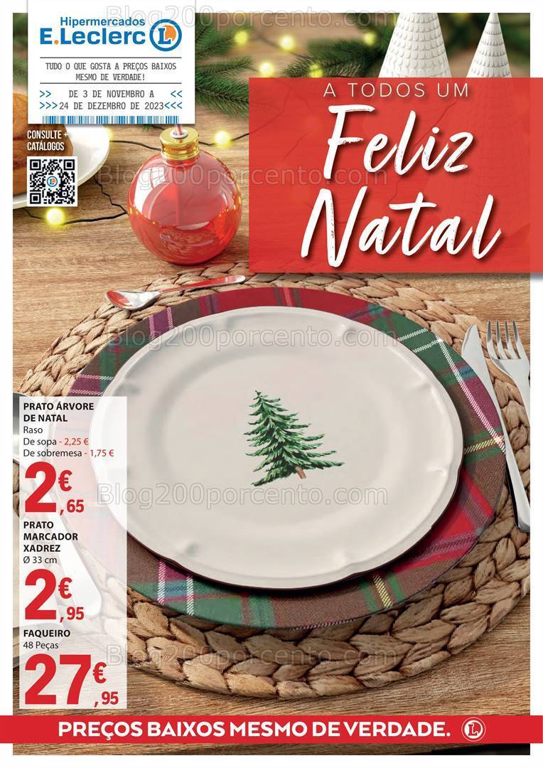 Antevisão Folheto E-LECLERC Presentes de Natal Promoções de 3 novembro a 24 dezembro
