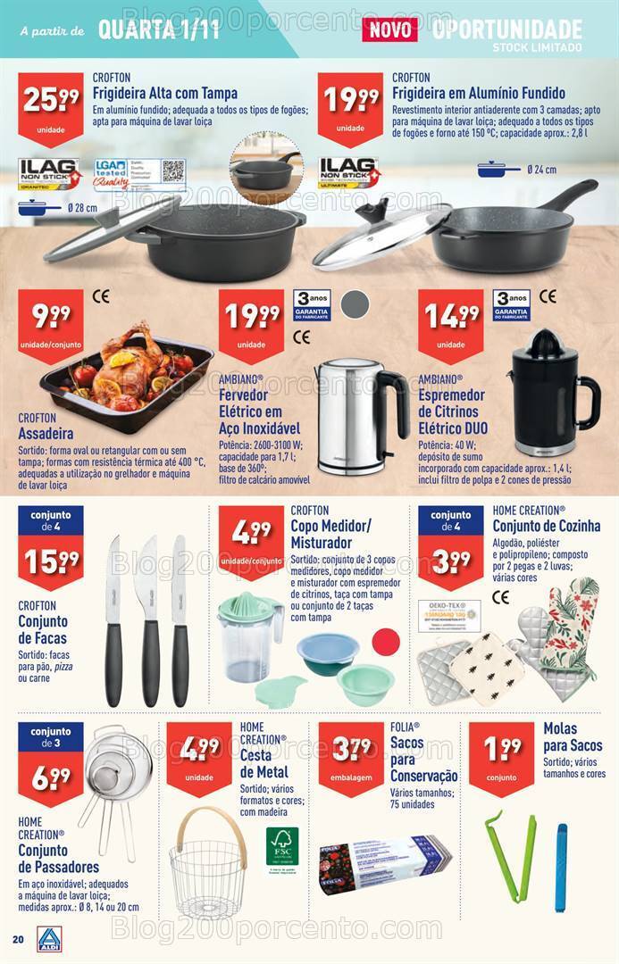 Antevisão Folheto ALDI  Promoções de 1 a 7 novembro
