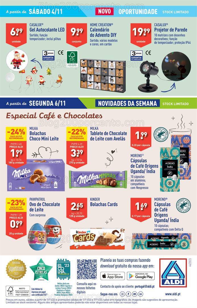 Antevisão Folheto ALDI Bazar Promoções a partir de 4 novembro
