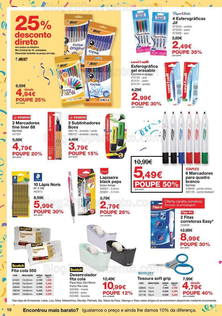 Antevisão Folheto STAPLES Promoções de 30 outubro a 23 novembro