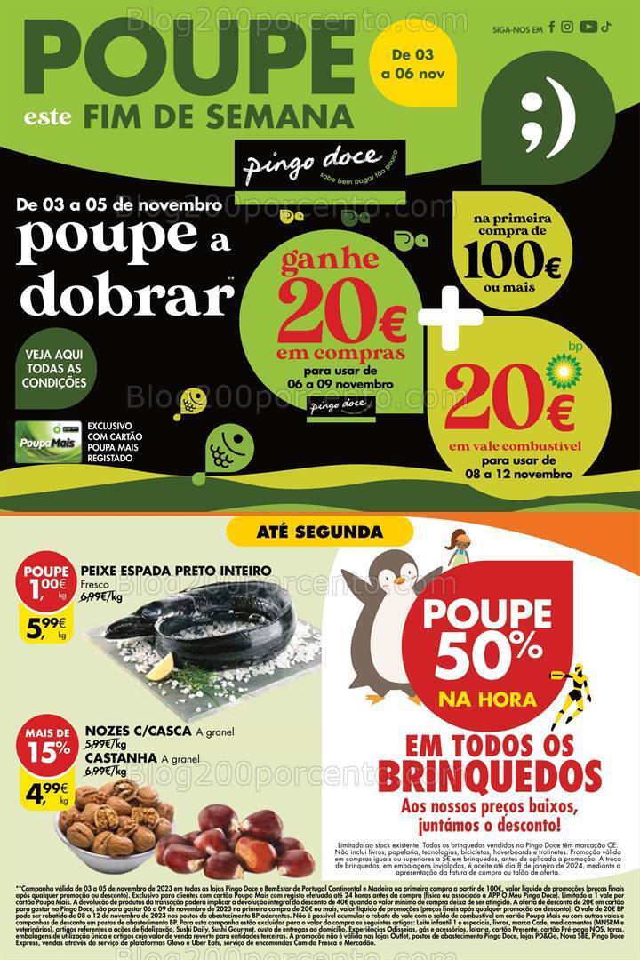 Antevisão Folheto PINGO DOCE Madeira Promoções Fim de Semana - 3 a 6 novembro