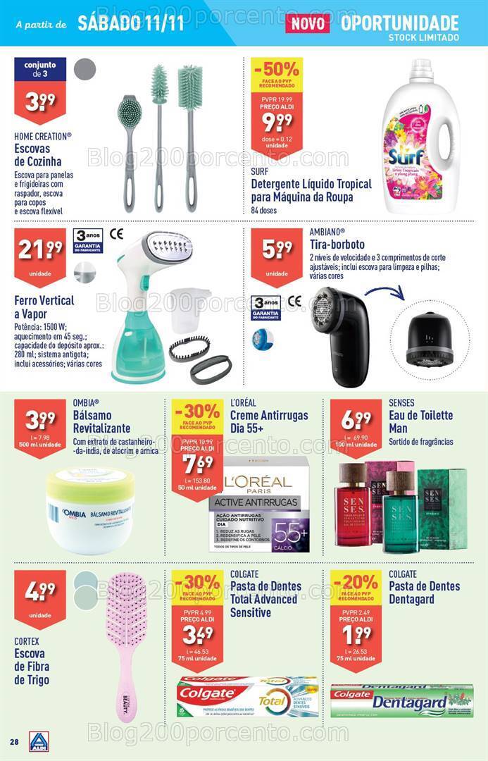 Antevisão Folheto ALDI Promoções de 8 a 14 novembro