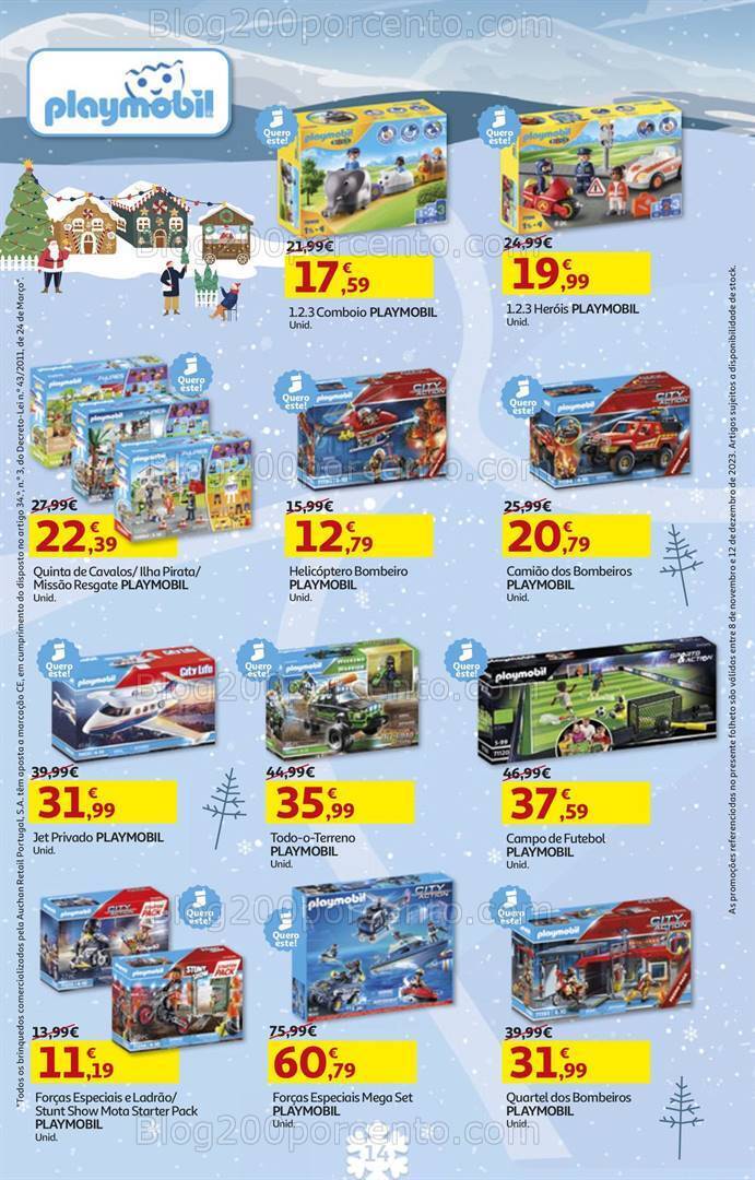 Antevisão Folheto AUCHAN Brinquedos de Natal 8 novembro a 12 dezembro