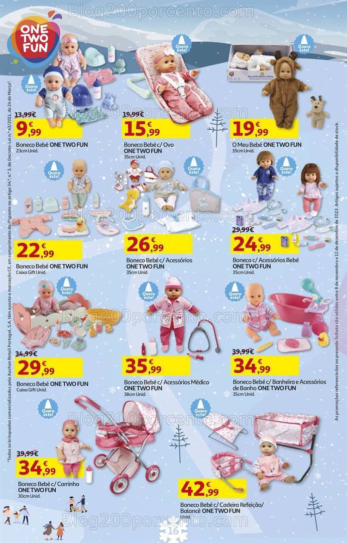 Antevisão Folheto AUCHAN Brinquedos de Natal 8 novembro a 12 dezembro