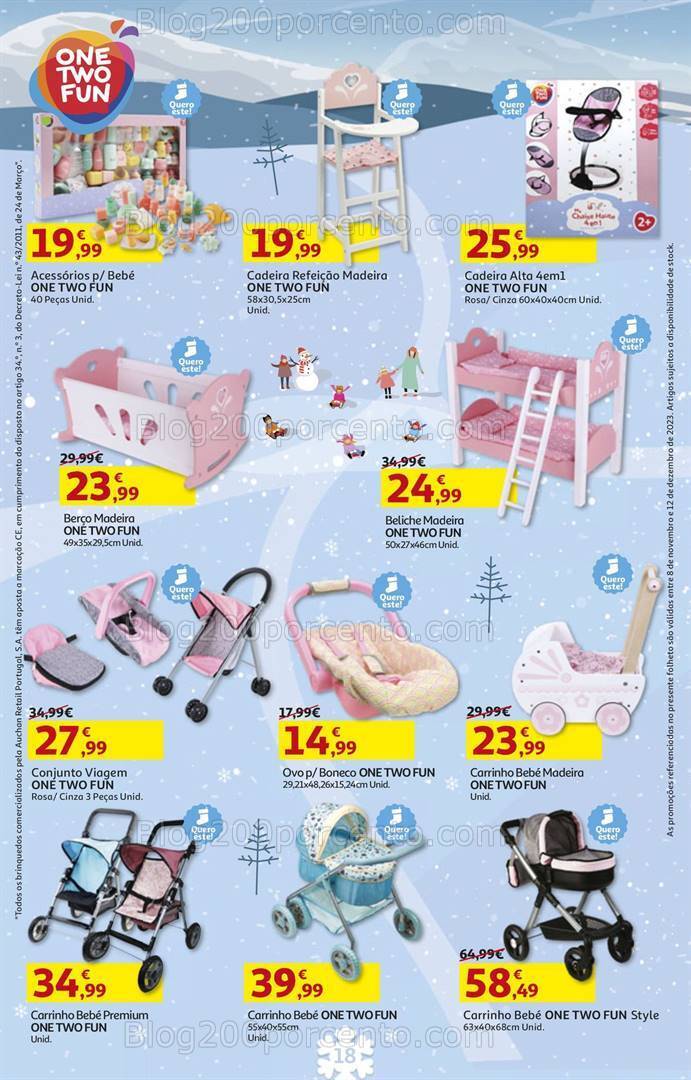 Antevisão Folheto AUCHAN Brinquedos de Natal 8 novembro a 12 dezembro