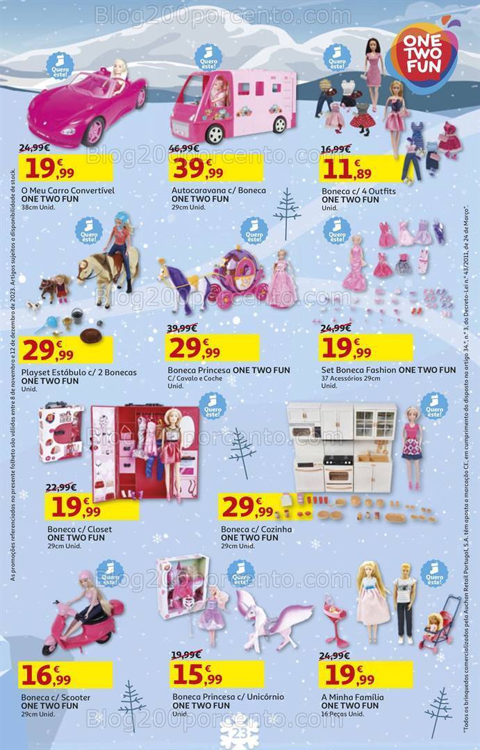 Antevisão Folheto AUCHAN Brinquedos de Natal 8 novembro a 12 dezembro