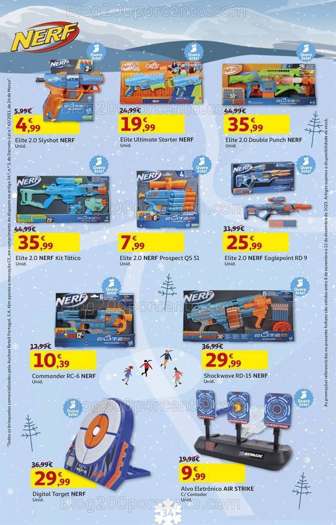 Antevisão Folheto AUCHAN Brinquedos de Natal 8 novembro a 12 dezembro