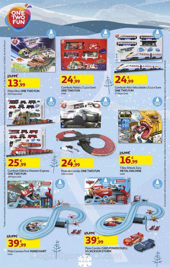 Antevisão Folheto AUCHAN Brinquedos de Natal 8 novembro a 12 dezembro