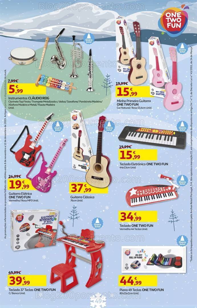 Antevisão Folheto AUCHAN Brinquedos de Natal 8 novembro a 12 dezembro