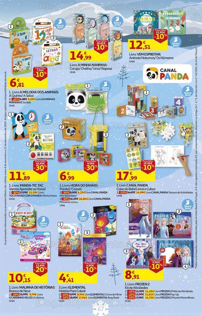 Antevisão Folheto AUCHAN Brinquedos de Natal 8 novembro a 12 dezembro