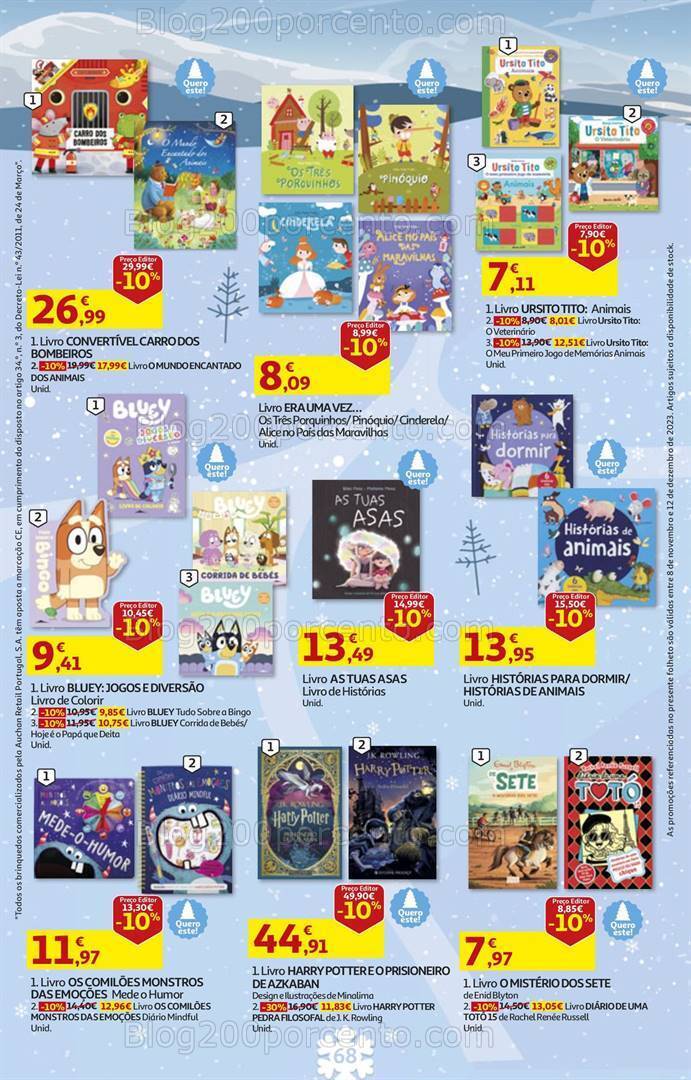 Antevisão Folheto AUCHAN Brinquedos de Natal 8 novembro a 12 dezembro