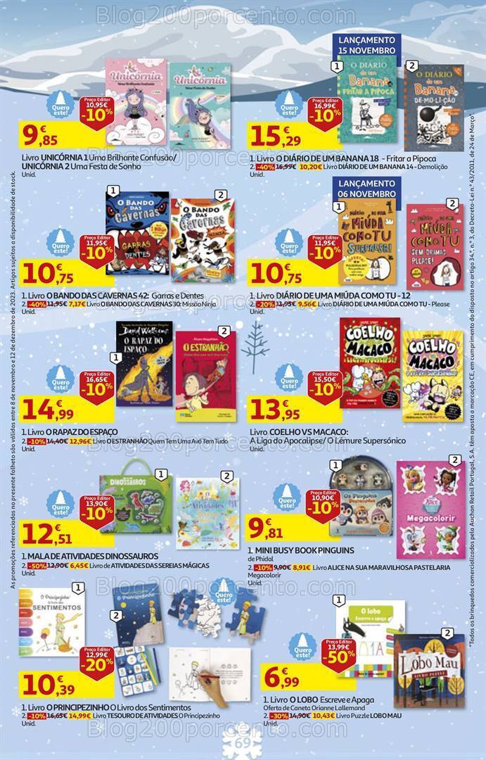 Antevisão Folheto AUCHAN Brinquedos de Natal 8 novembro a 12 dezembro