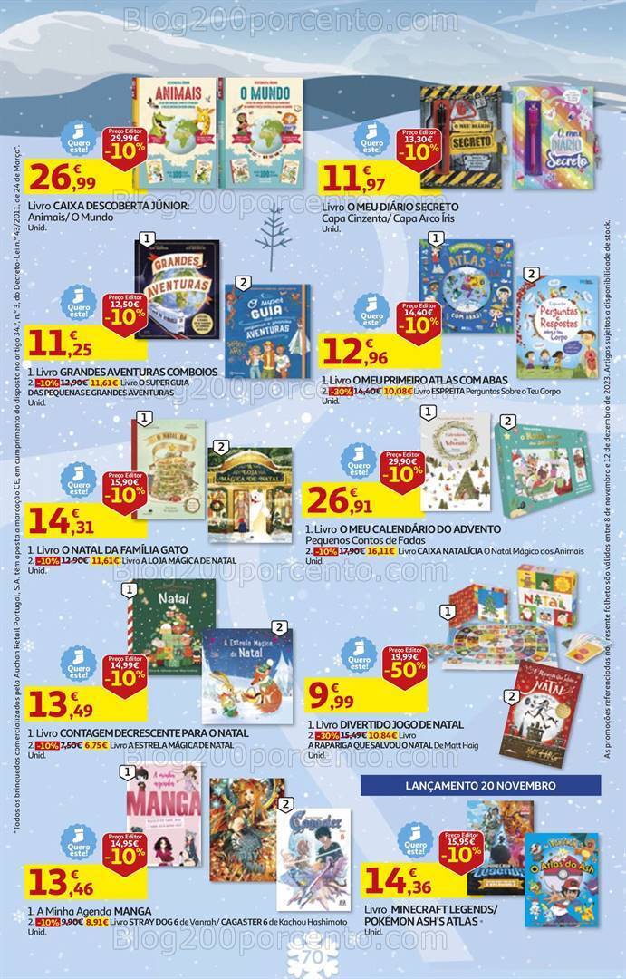 Antevisão Folheto AUCHAN Brinquedos de Natal 8 novembro a 12 dezembro
