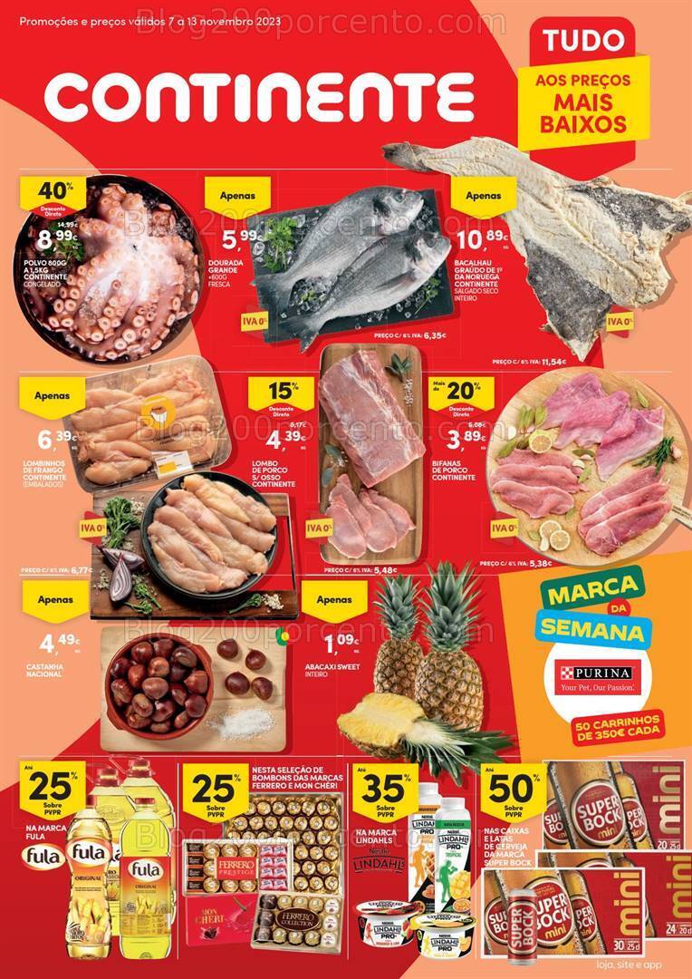Antevisão Folheto CONTINENTE Promoções de 7 a 13 novembro