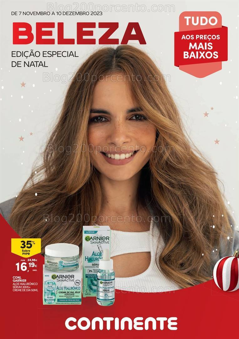 Antevisão Folheto CONTINENTE Beleza Natal Promoções de 7 novembro a 10 dezembro