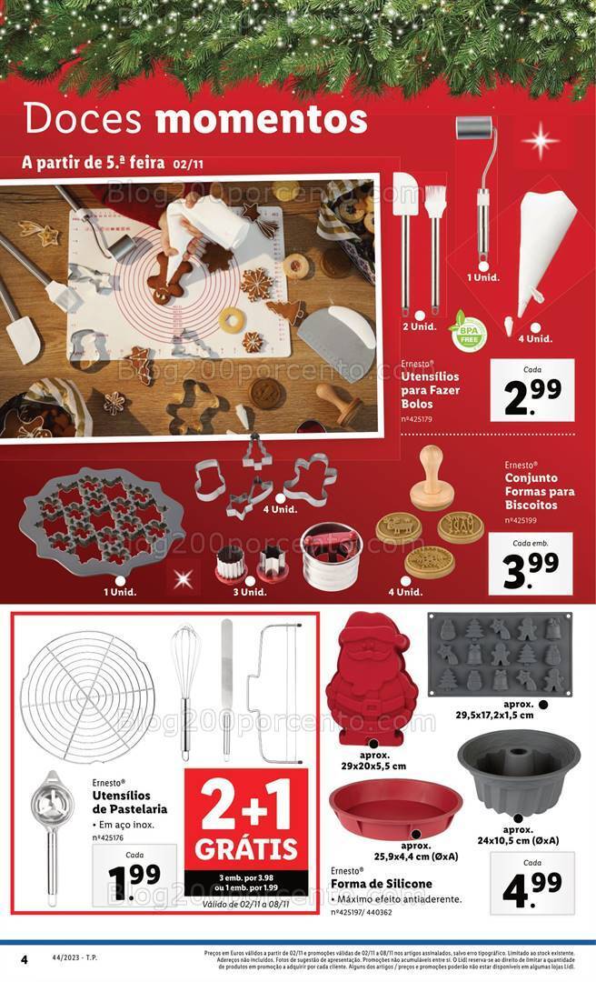 Antevisão Folheto LIDL Natal Promoções de 2 a 8 novembro