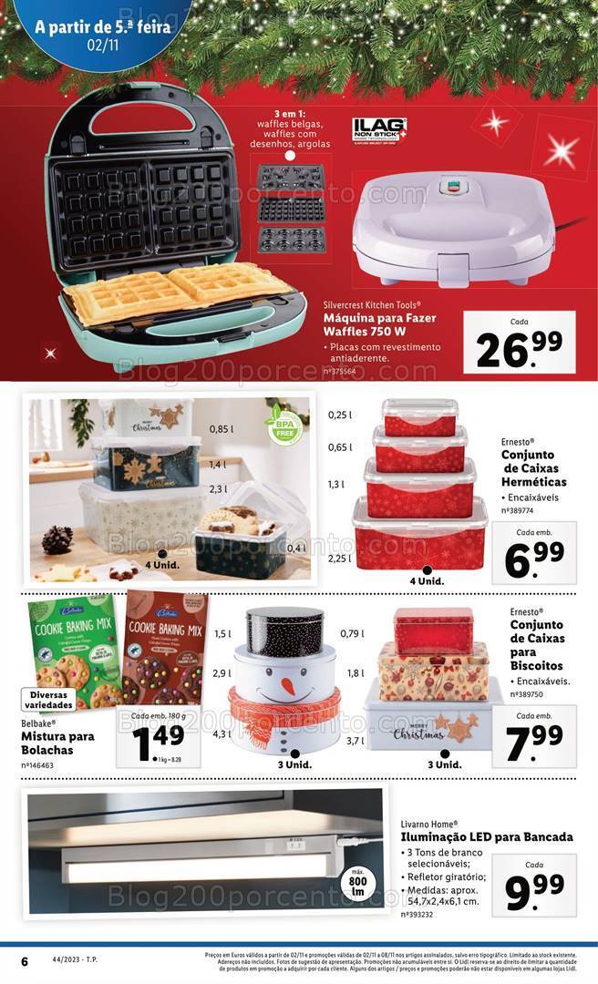 Antevisão Folheto LIDL Natal Promoções de 2 a 8 novembro
