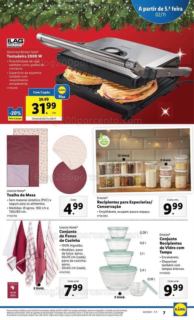 Antevisão Folheto LIDL Natal Promoções de 2 a 8 novembro