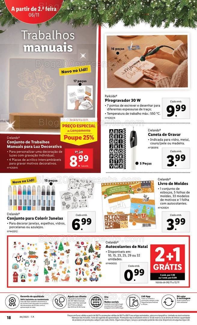 Antevisão Folheto LIDL Natal Promoções de 2 a 8 novembro