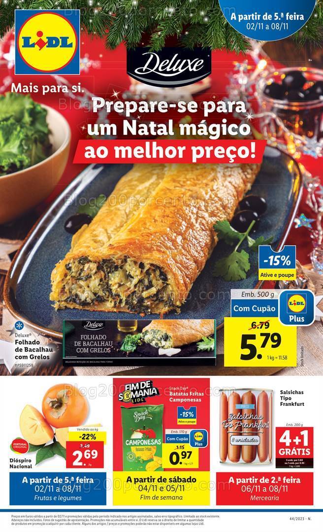 Antevisão Folheto LIDL Promoções de 2 a 8 novembro