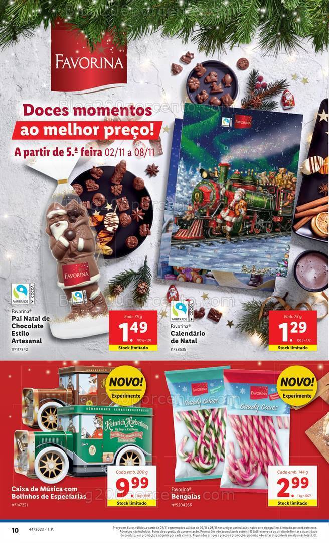 Antevisão Folheto LIDL Natal Promoções de 2 a 8 novembro
