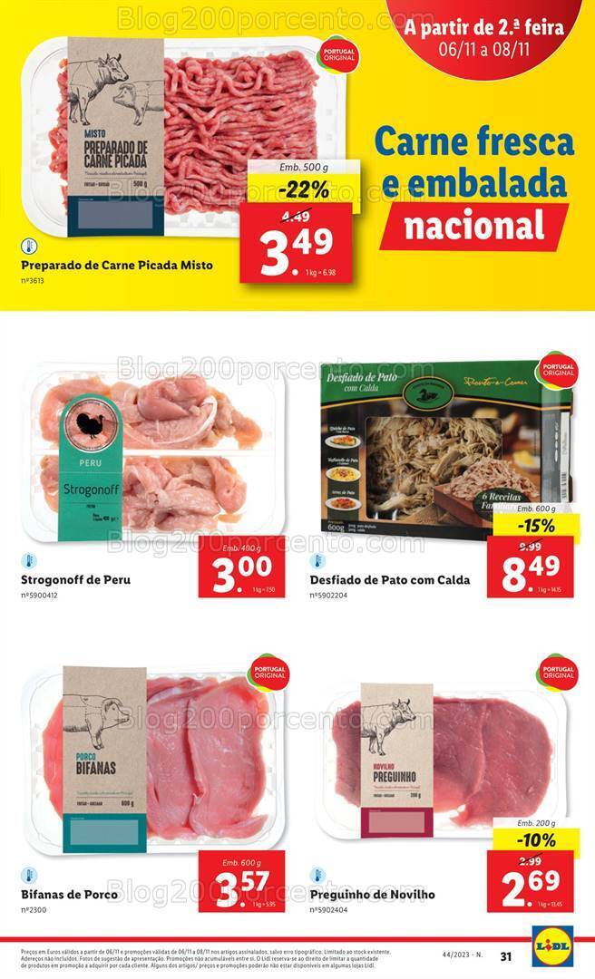 Antevisão Folheto LIDL Promoções de 6 a 8 novembro