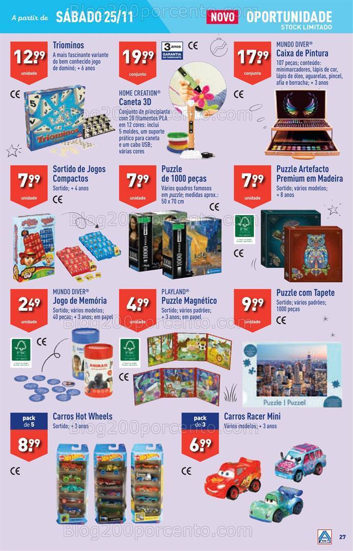 Antevisão Folheto ALDI Promoções de 22 a 28 novembro